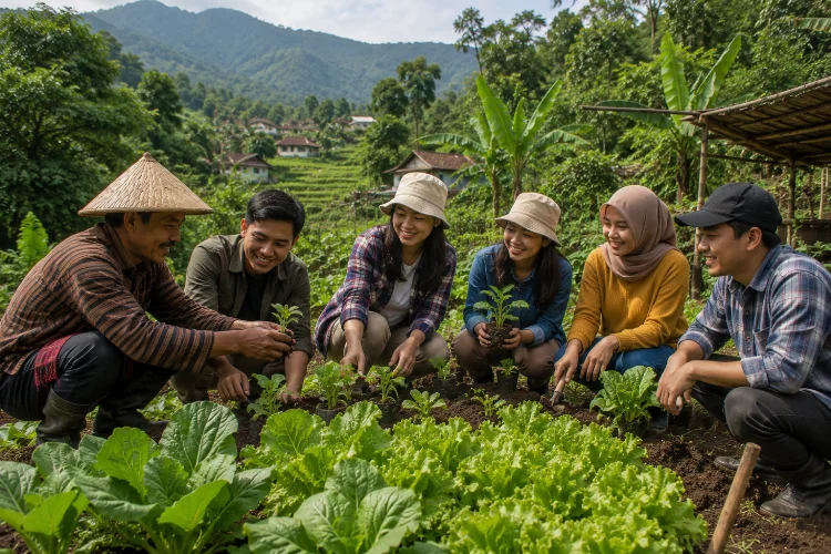 Belajar Bertani Bersama Warga Desa Gondang