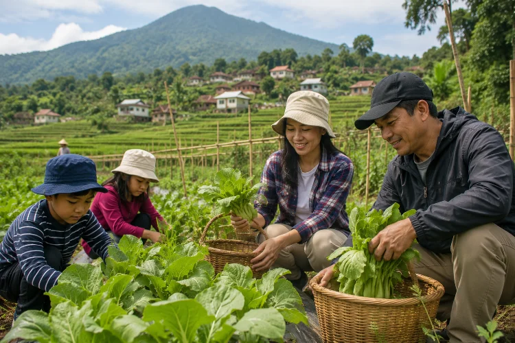 Pengalaman Panen Sayur di Desa Wisata Gondang